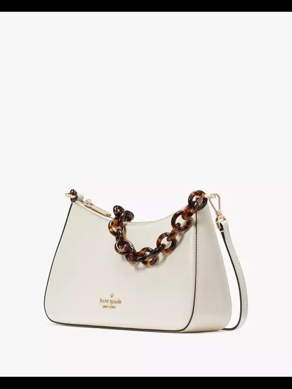 Kate Spade Madison Convertible Crossbody + Irene Sandal Size 7.5B In Meringue - Picture 5 of 11